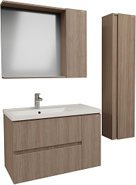 Grossman Мебель для ванной Юнит 80 подвесная кадена вуд – фотография-9